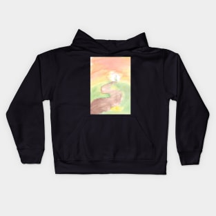 Asriel Dreemurr Through The Barrier Watercolor Art Print Kids Hoodie